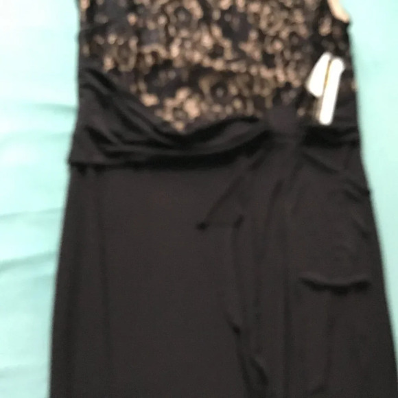 NWT LORI M BLACK Lace Cocktail DRESS SLEEVELESS NWT SIZE L - Picture 5 of 11